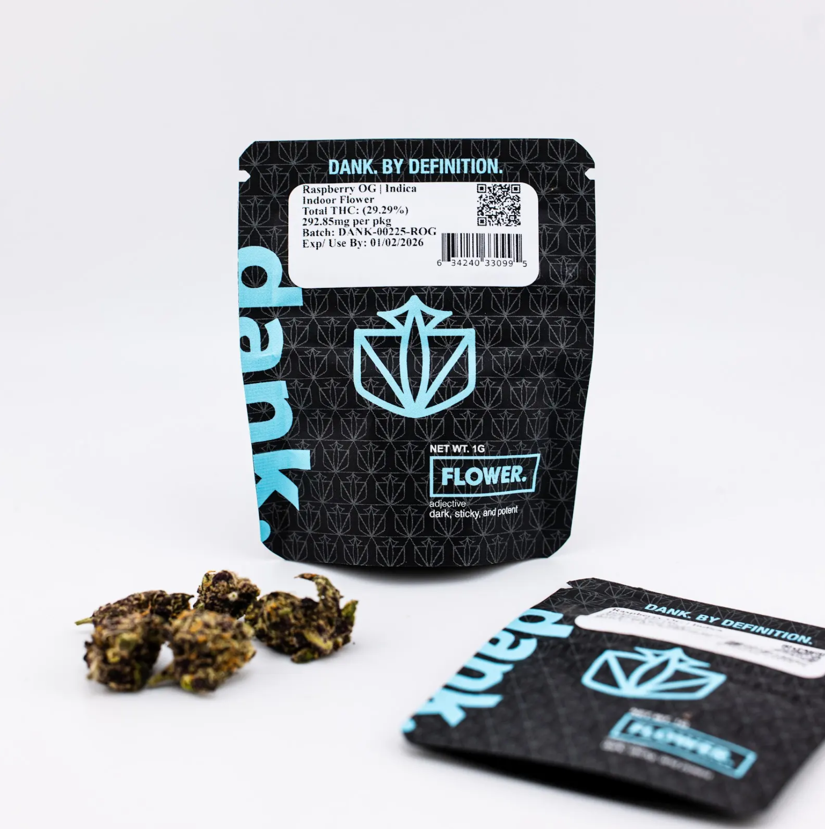 Photograph of product: Dank | Raspberry OG | 1G Flower