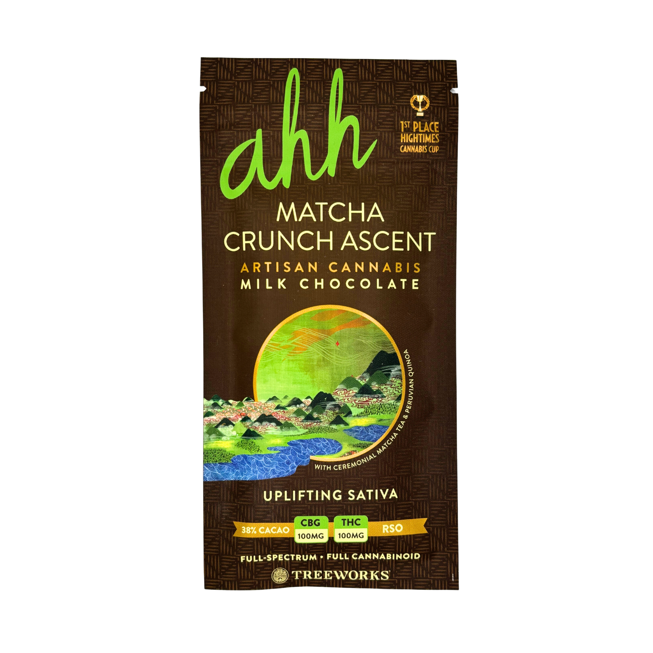 Photograph of product: 1:1 TH-oui:CBG Summit Ascent | Milk Chocolate Bar | 100mg
