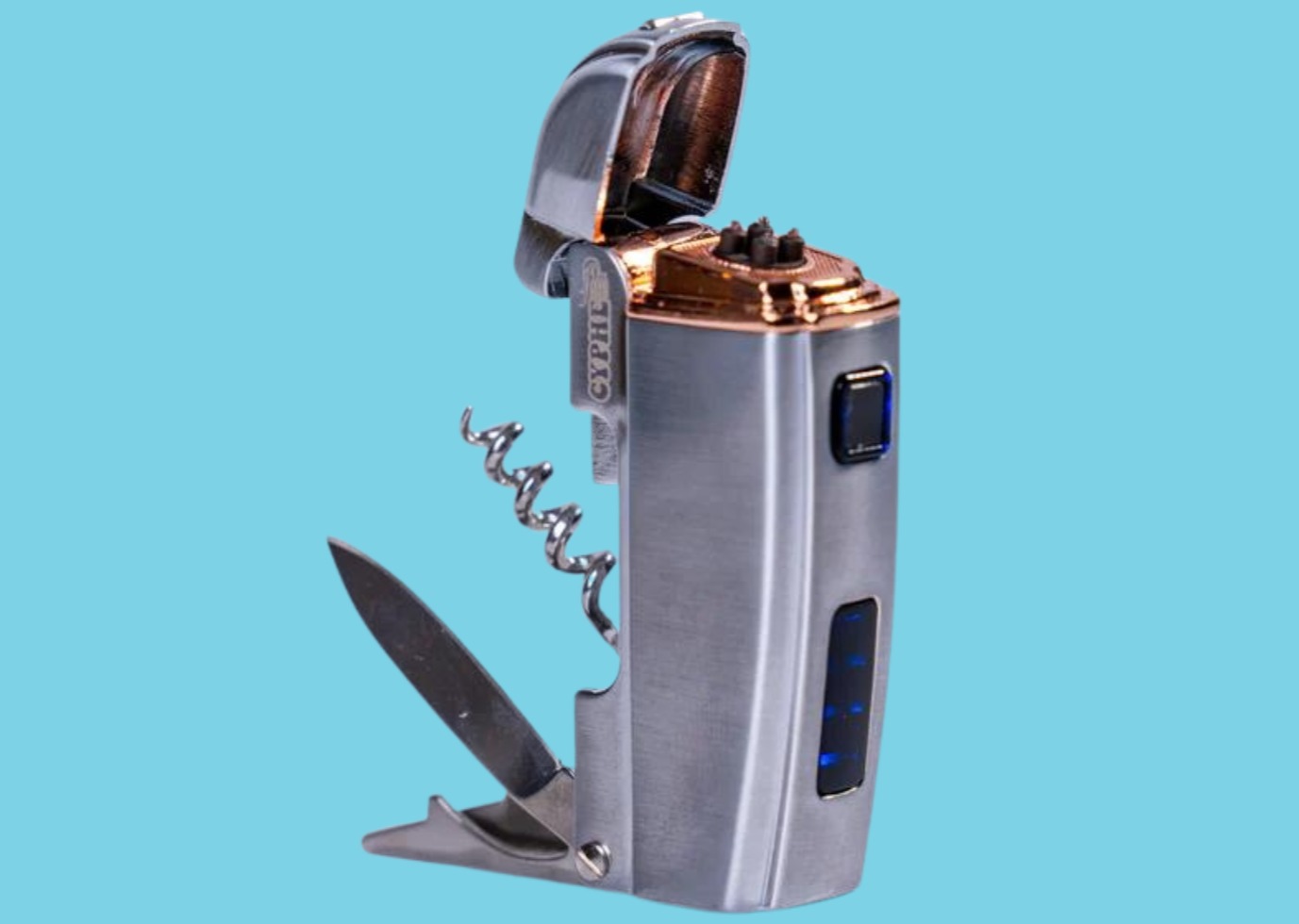 Photograph of product: Cyphe - Electric Swiss Army Lighter