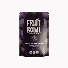 Photograph of product: Blue Raspberry Oui'd 100mg Live Rosin Gummies - Fruit Bowl