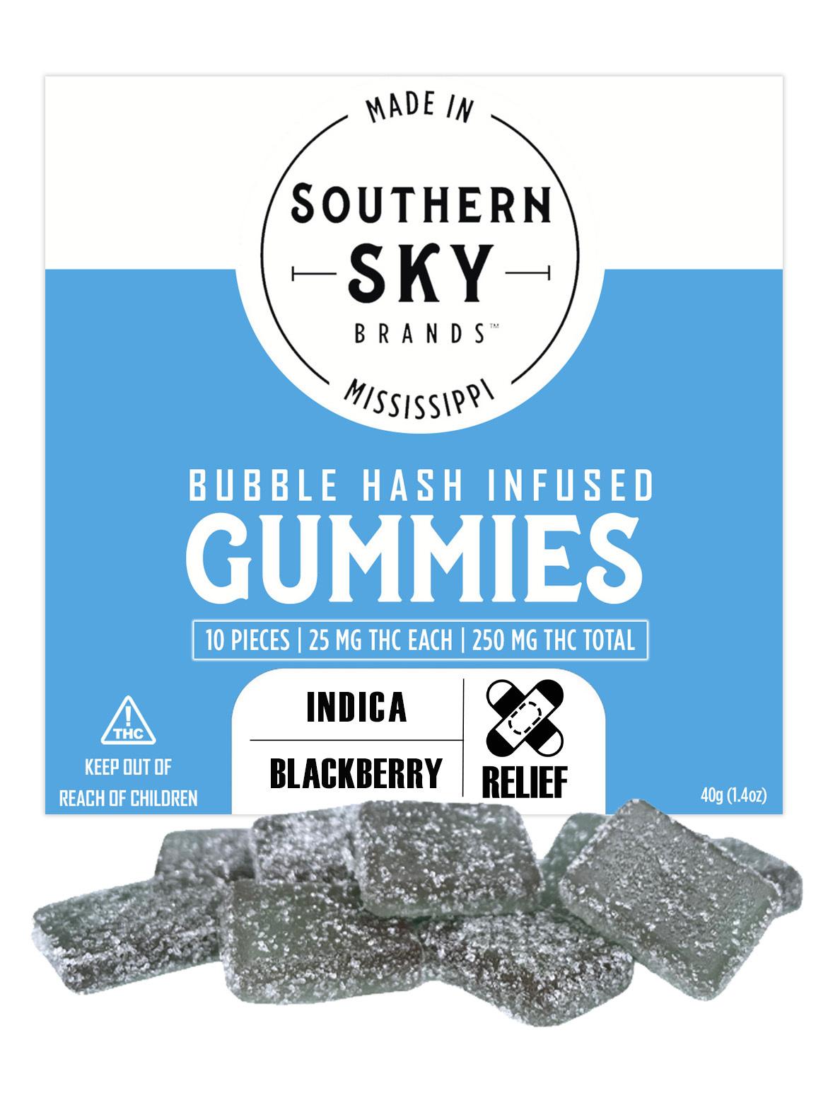 Photograph of product: Blackberry | Bubble au chocolat Infused Gummies 250mg