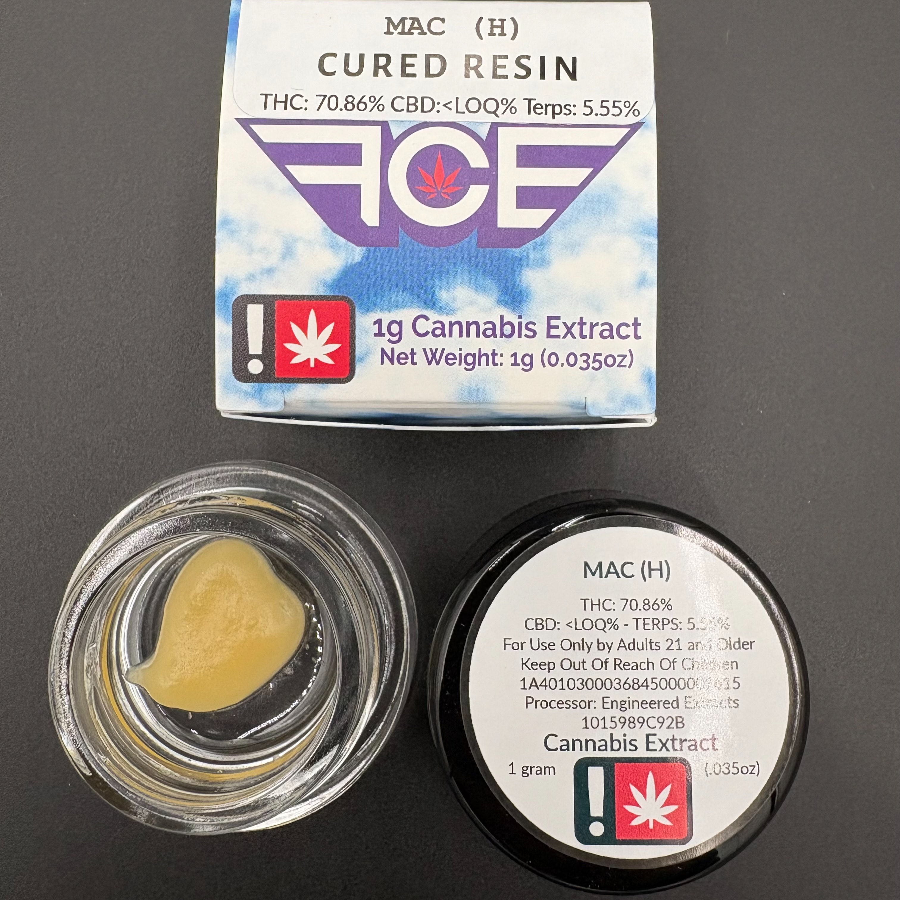 Photograph of product: (Rec) MAC 1G Cured Resin  -  FCE