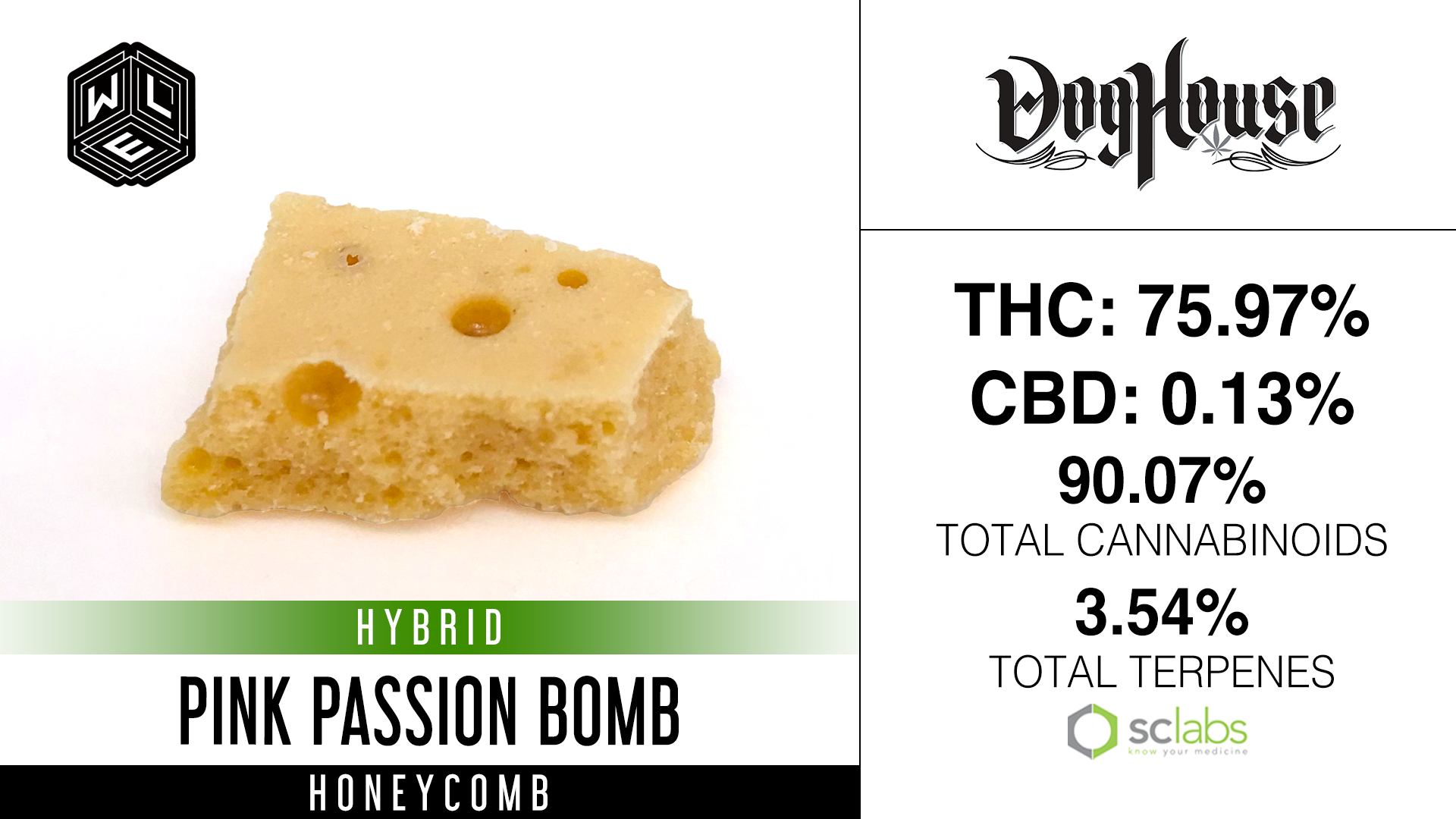 Photograph of product: WLE - Pink Passion Bomb (H) - Honeycomb 1g