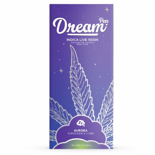 Photograph of product: Dream Pen: Aurora - 0.5G Live Resin Disposable (Super Oui'd + CBN)