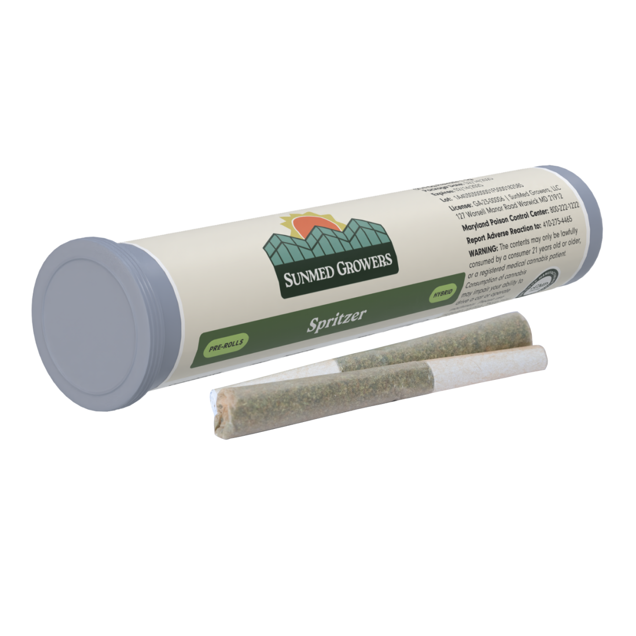 Photograph of Product: Sunmed Spritzer Pre-Roll (2 X 0.5g) 1g