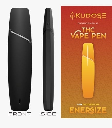 Photograph of product: Kudose - 1g Disposable Cart - Trainwreck