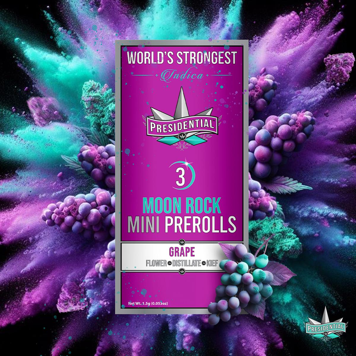 Photograph of product: Grape Moonrock Infused Mini Blunt 3pk