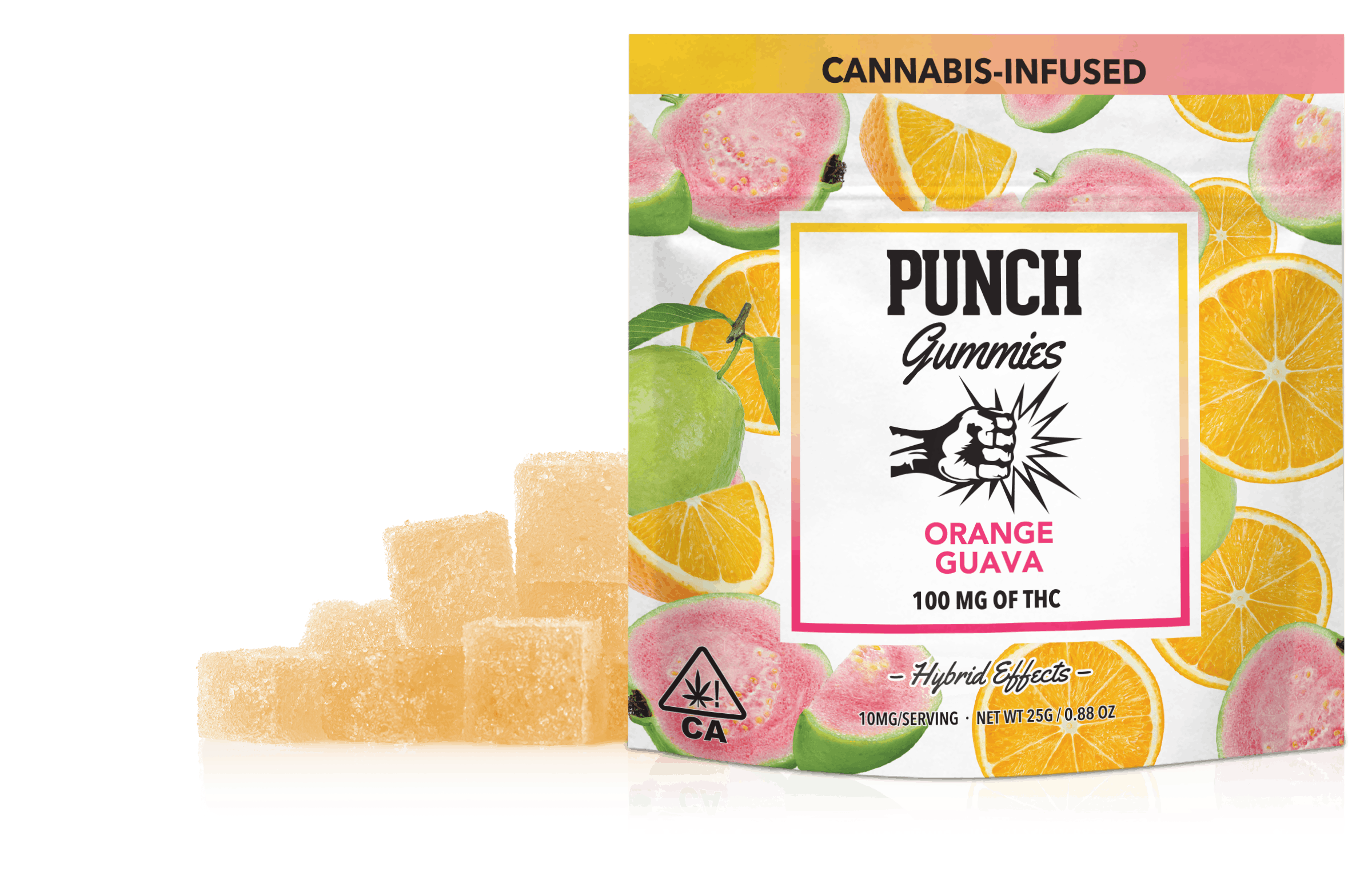 Photograph of product: ORANGE GUAVA GUMMIES - 100 MG