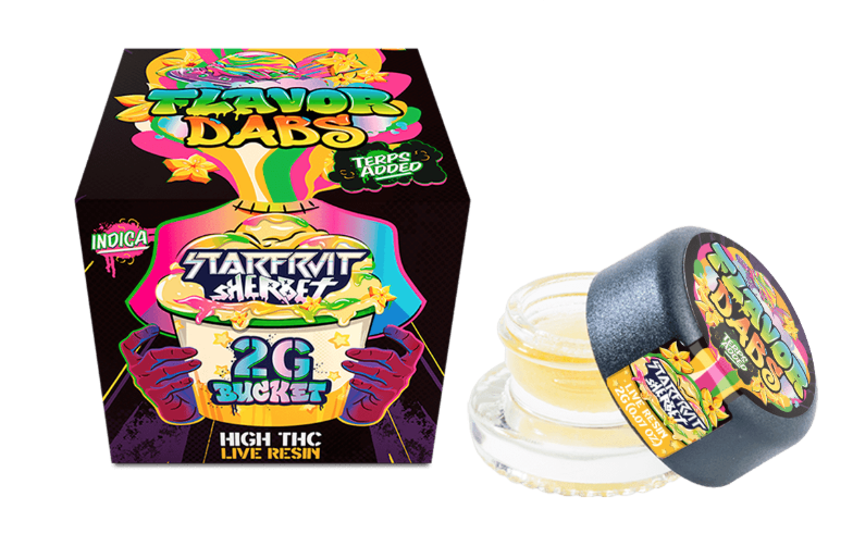 Photograph of Product: Loud and Clear Starfruit Sherbet Live Resin