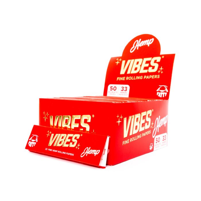Photograph of product: Vibes - Rolling Papers - Hemp - Red - Fatty
