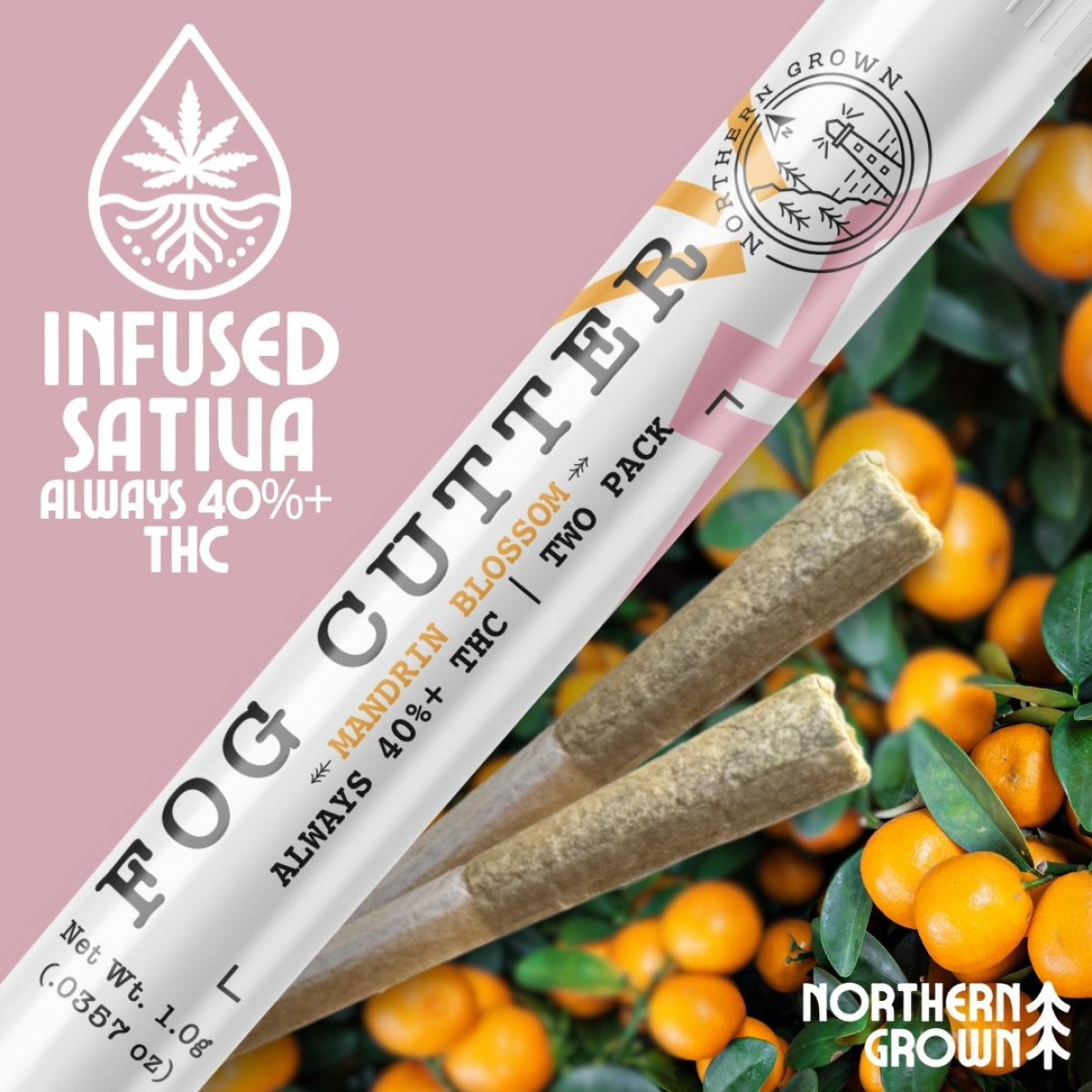 Photograph of product: Mandarin Blossom | 1g | 2pk |  Infused Pre-Rolls