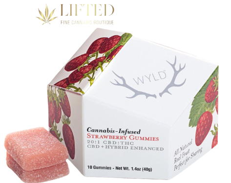 Photograph of product: WYLD STRAWBERRY 20:1 CBD:TH-oui