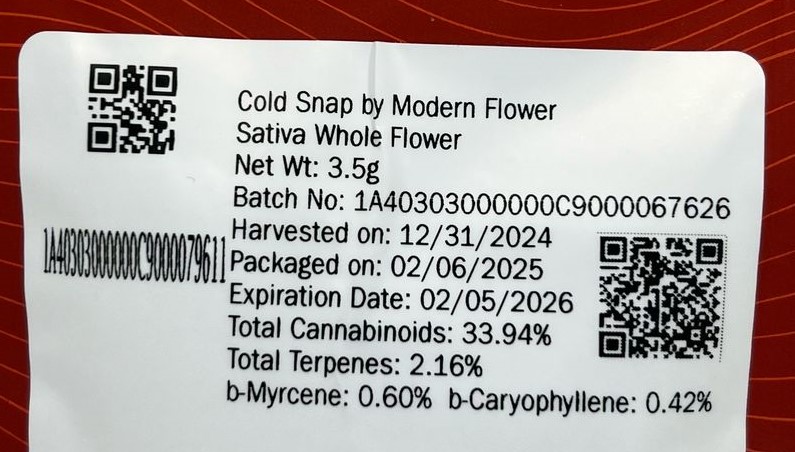 Photograph of Product: Modern Cold Snap 3.5g