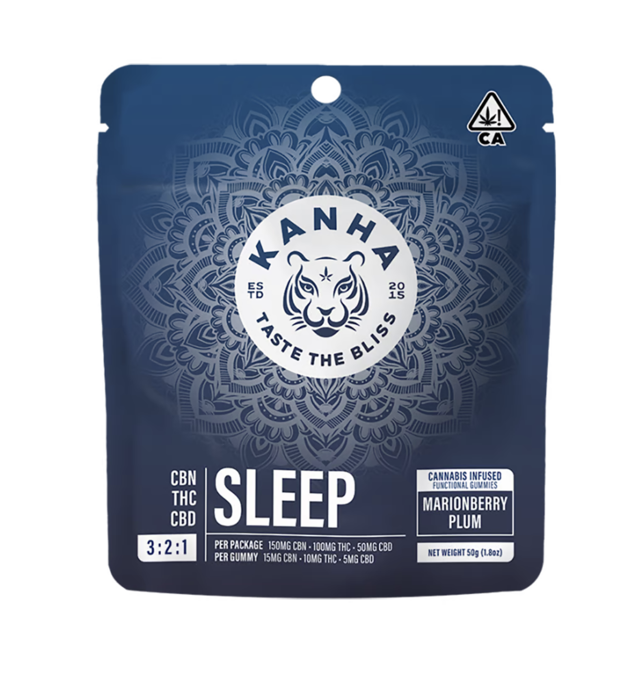 Photograph of product: 100mg Marionberry Plum (Indica) Sleep Gummies 3:2:1 CBN:THC:CBD $25