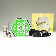 Photograph of product: DABBER BOX - 3D PRINTED E-NAIL - METATRON'S CUBE