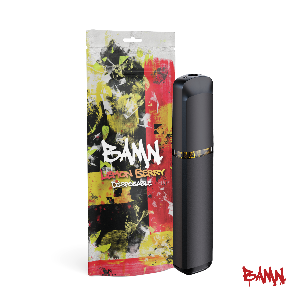 Photograph of product: BAMN Lemon Berry All-In-One Vape | 1g