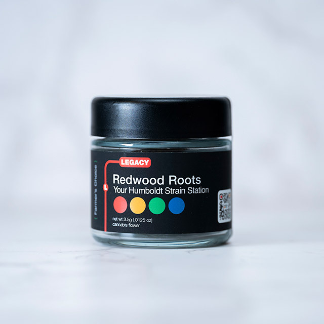 Photograph of product: 1/8 oz Black Runtz (Oui'd Hybrid) Humboldt Flower [Humboldt Royale] TH-oui:28% $22 or 2/$40 - 3.5g