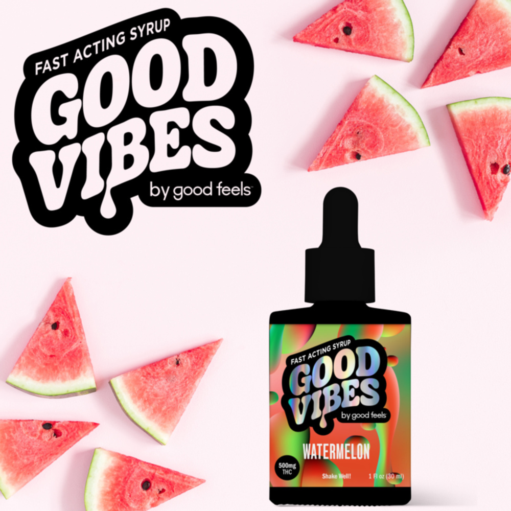 Photograph of product: Watermelon Fast Acting Syrup | 500mg - Good Vibes