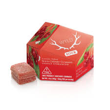 Photograph of product: 100 mg | Sour Cherry Gummies | Oui'd Enhanced