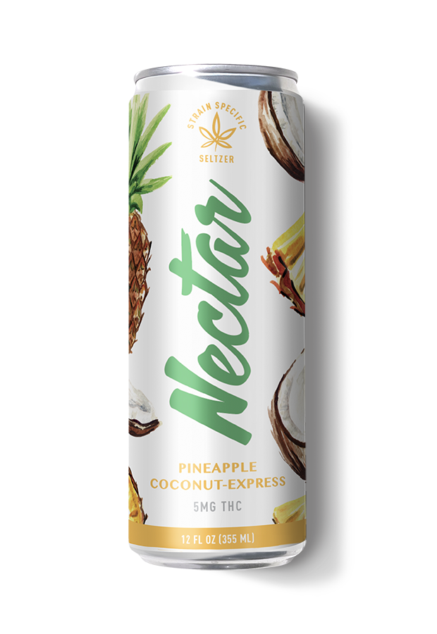 Photograph of product: Nectar - Pineapple Coconut-Express Seltzer (5mg)