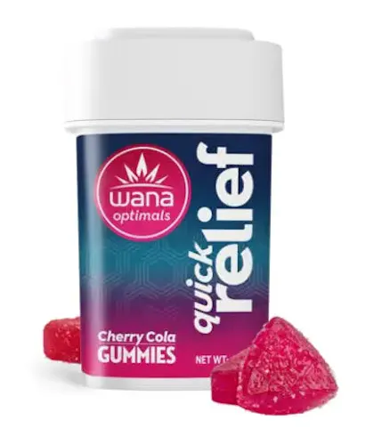 Photograph of product: Wana 100mg (H) 1:1:1 Quick Relief Cherry Cola