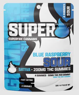 Photograph of product: Sour Blue Raspberry | Gummies 200mg