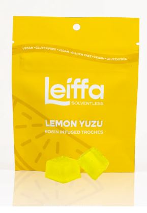 Photograph of product: Lemon Yuzu Live Rosin Troches | 50mg/10pk (500mg)
