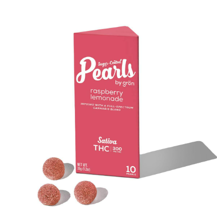 Photograph of product: Grn | Raspberry Lemonade Pearls | (Oui'd) 10pk