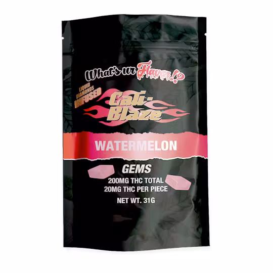 Photograph of product: Cali-Blaze - Liquid Diamonds Infused Gummies - (200mg) - **WATERMELON** (7/$20)