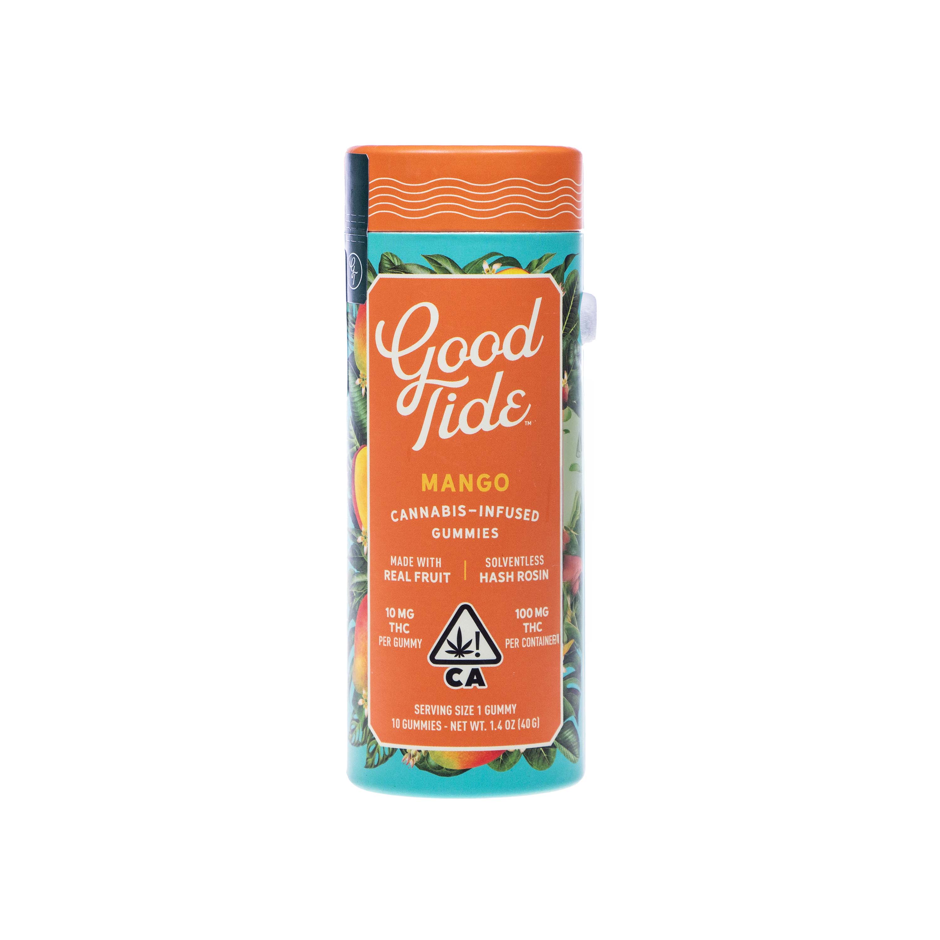 Photograph of product: Good Tide | Mango Hash Rosin Gummies (100mg THC)