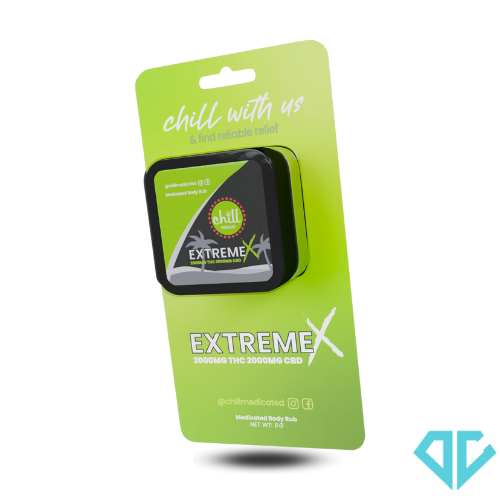 Photograph of product: Chill Medicated Extreme On The Go Rub 1:1 TH-oui/CBD 150mg/150mg