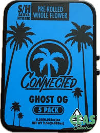 Photograph of product: Connected Indoor Preroll Ghost OG 5pk