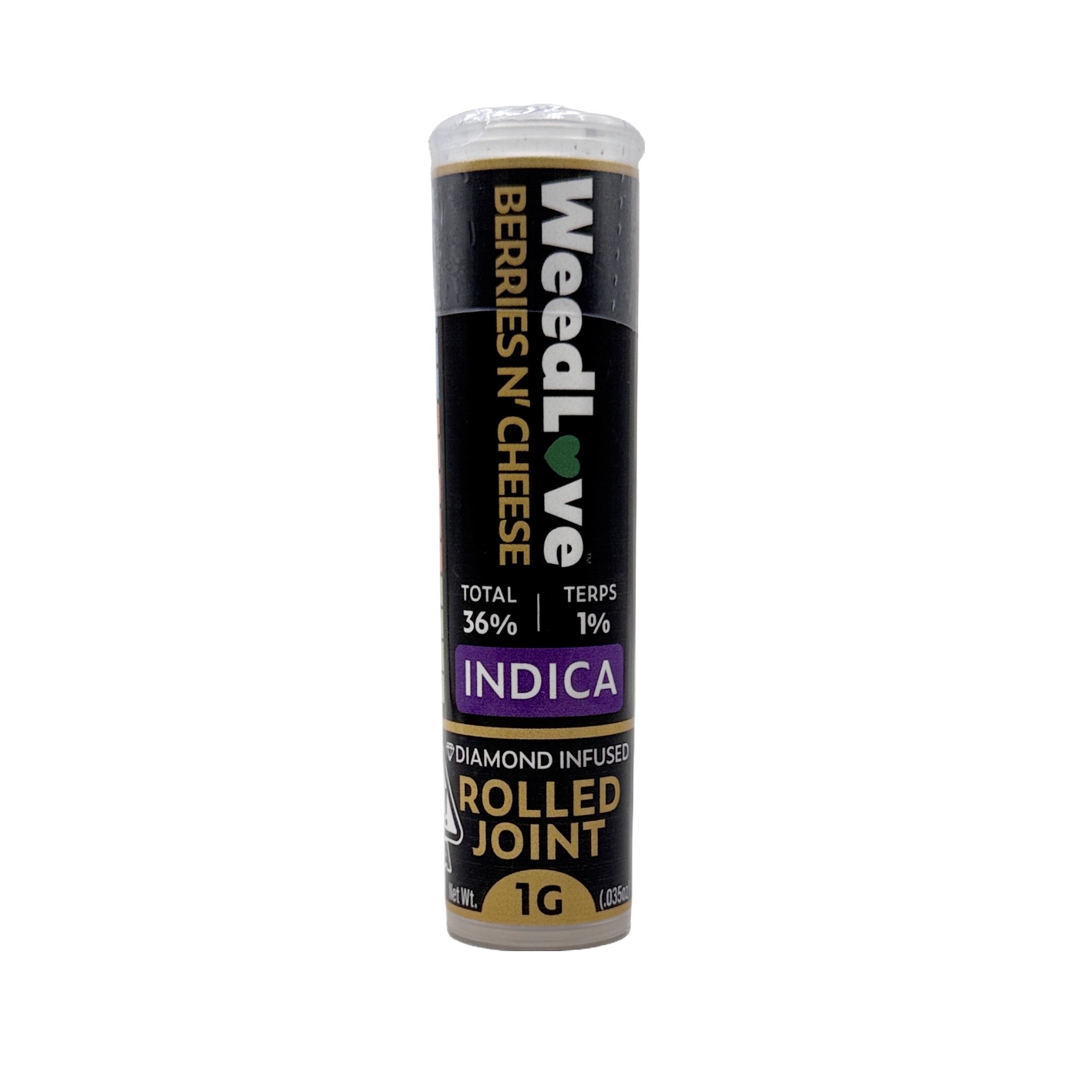 Photograph of product: BERRIES N' CHEESE INFUSED PREROLL SINGLE 1G