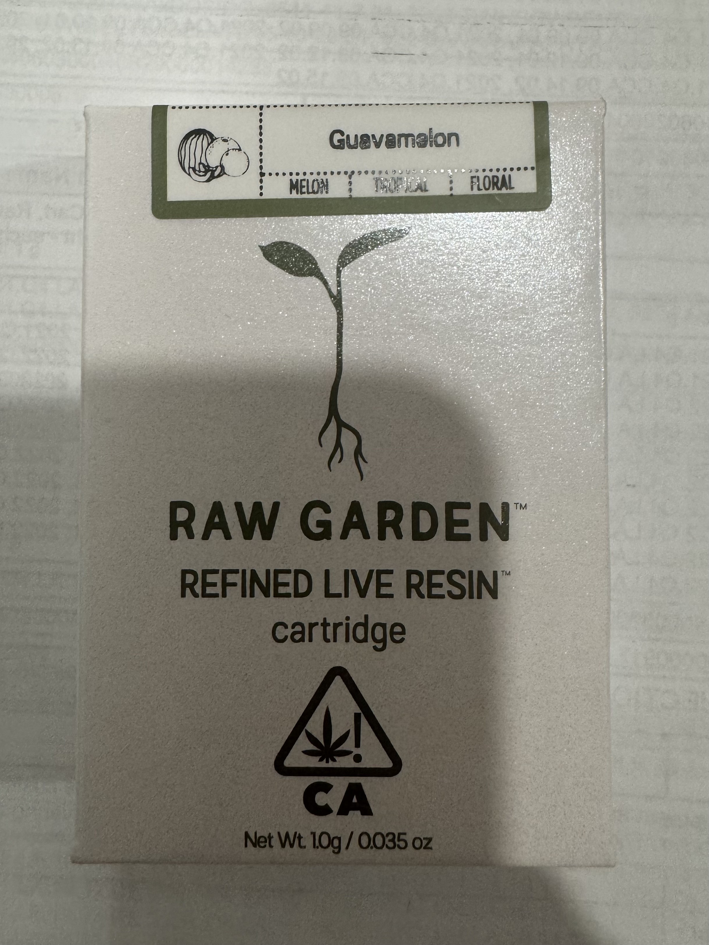 Photograph of product: GUAVAMELON 1G CARTRIDGE - 1 G