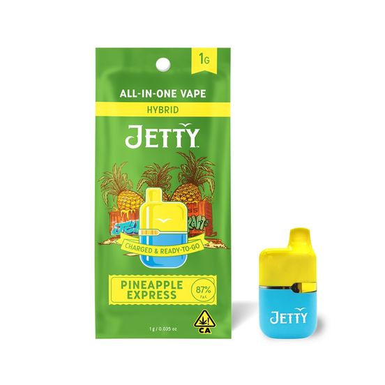 Photograph of product: Jetty AIO High TH-oui Mini Tank Pineapple Express 1g - 