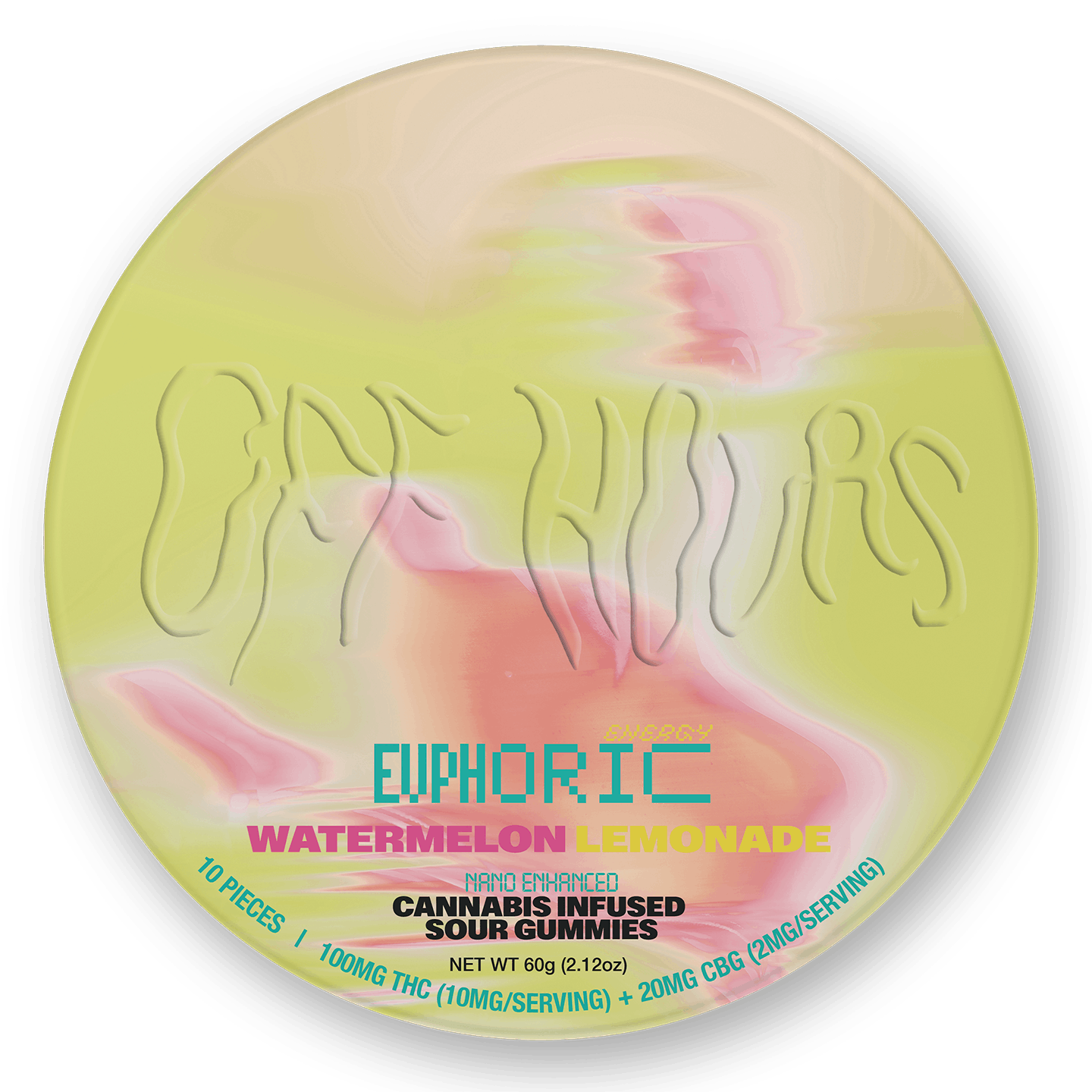 Photograph of product: Off Hours | Euphoric Watermelon Lemonade Gummies | 10 pack 100mg