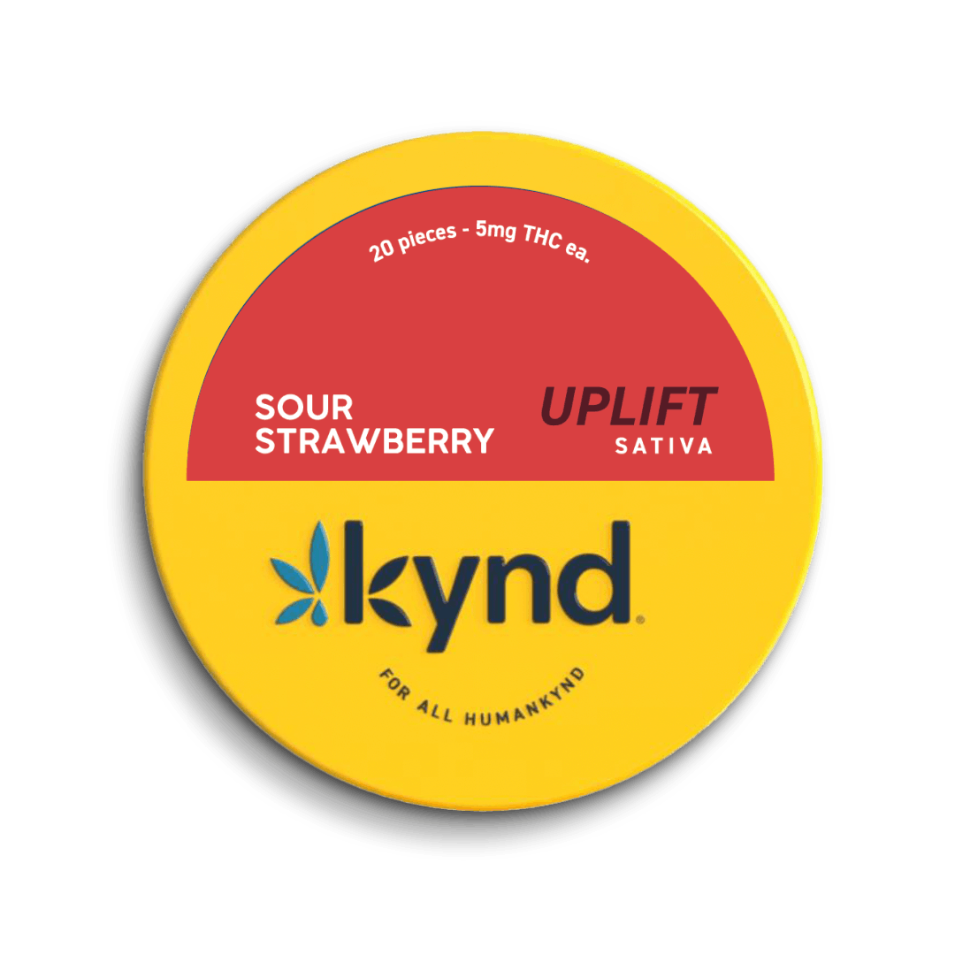 Photograph of product: Uplift Sour Strawberry I 100mg Gummies