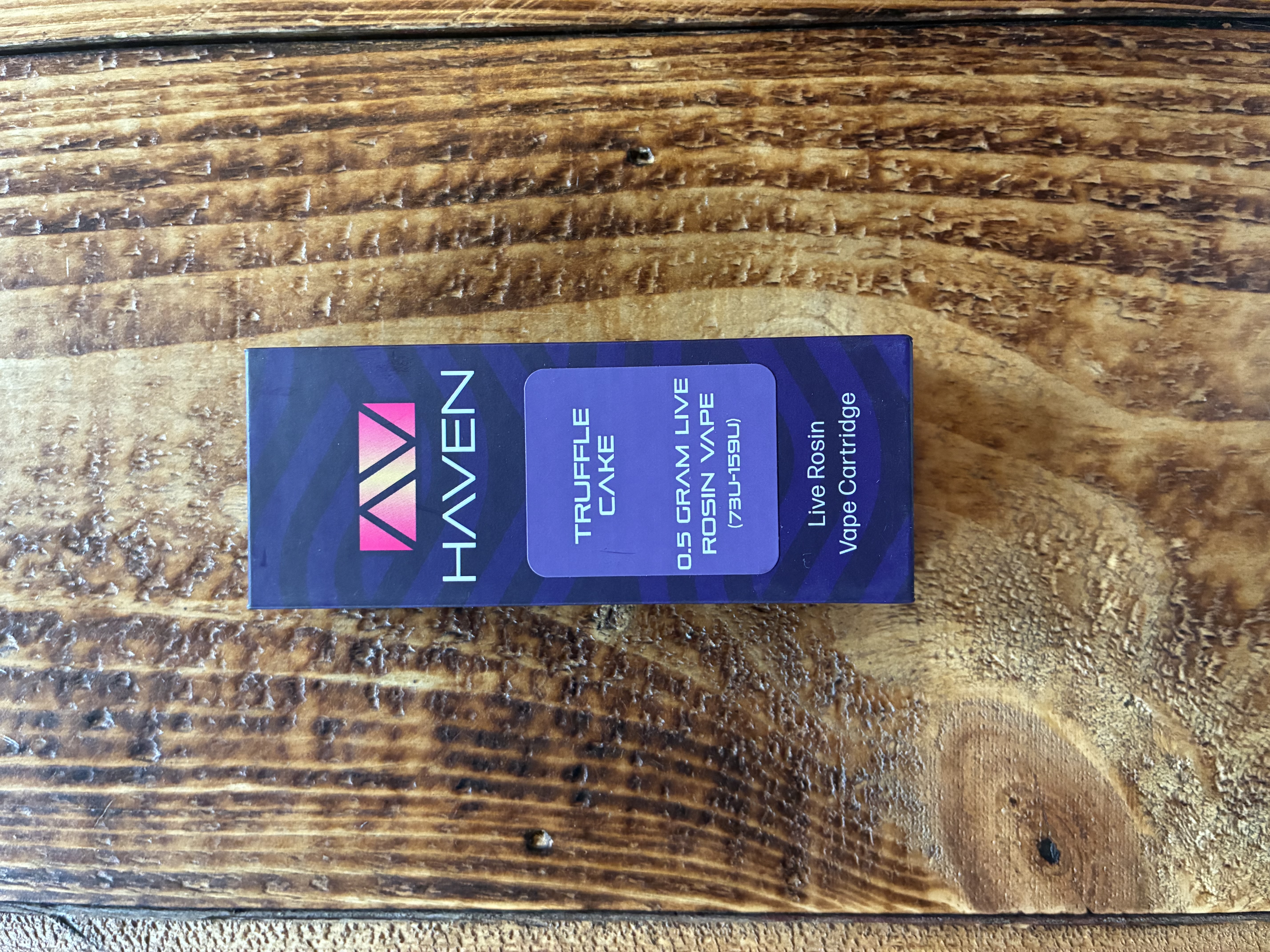 Photograph of product: Haven Truffle Cake Live Rosin Cartridge