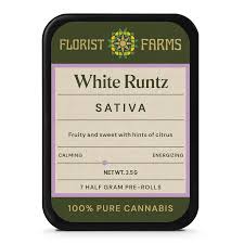 Photograph of product: Florist Farms | White Runtz | Pre-Roll 7pk | 3.5g