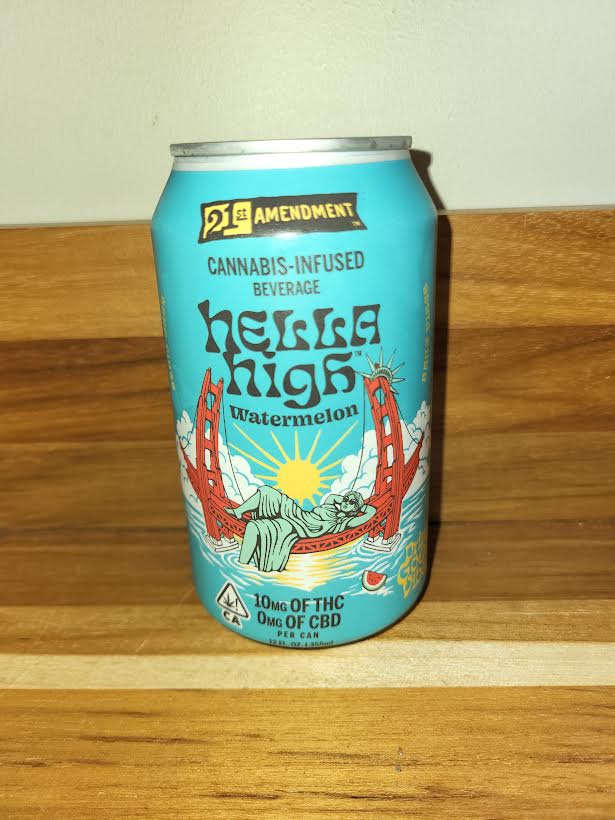 Photograph of product: 21st Amendment | Hella High Watermelon | 10mg