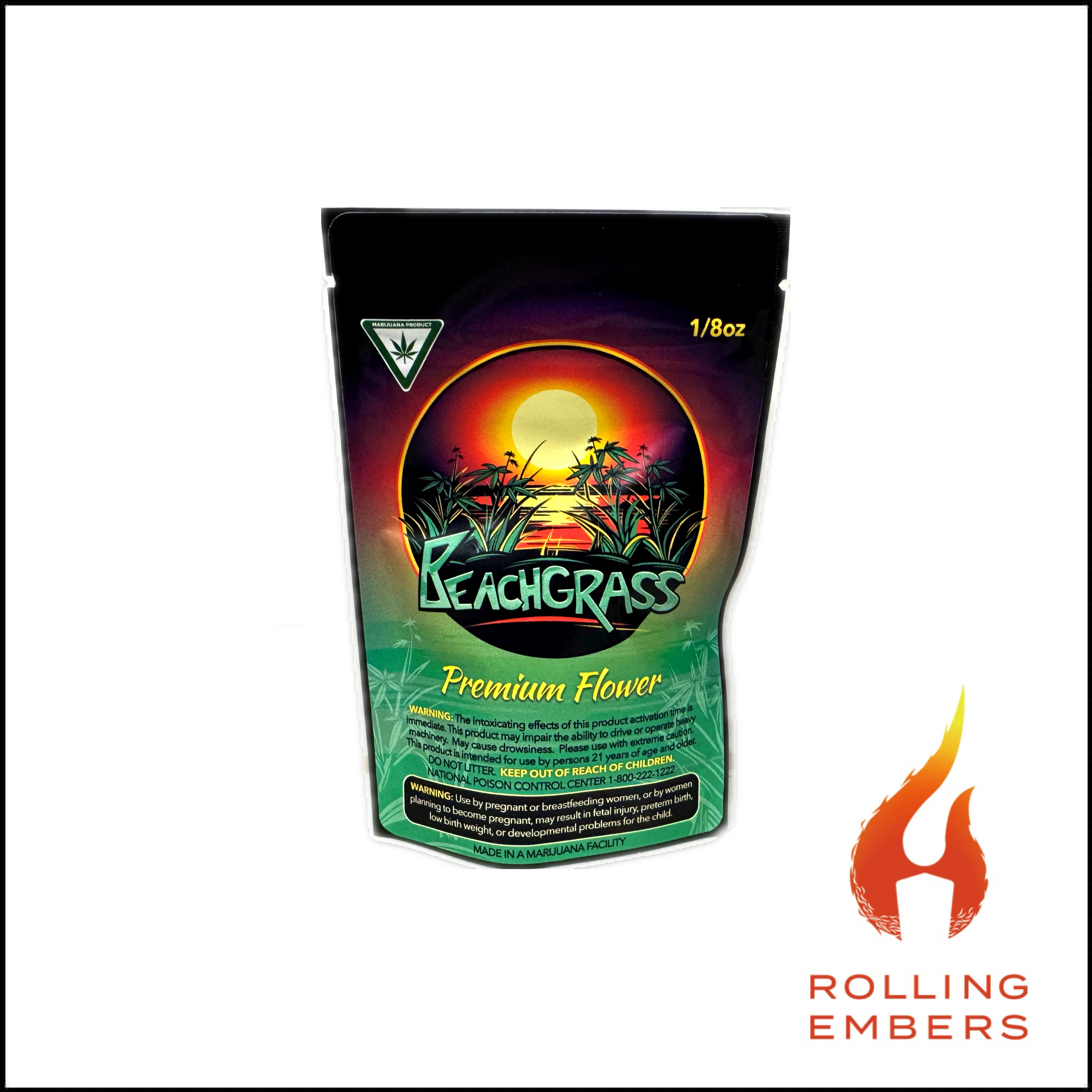 Photograph of product: Beachgrass | Gorilla Glue #4 | Pre-Pack - 3.5g