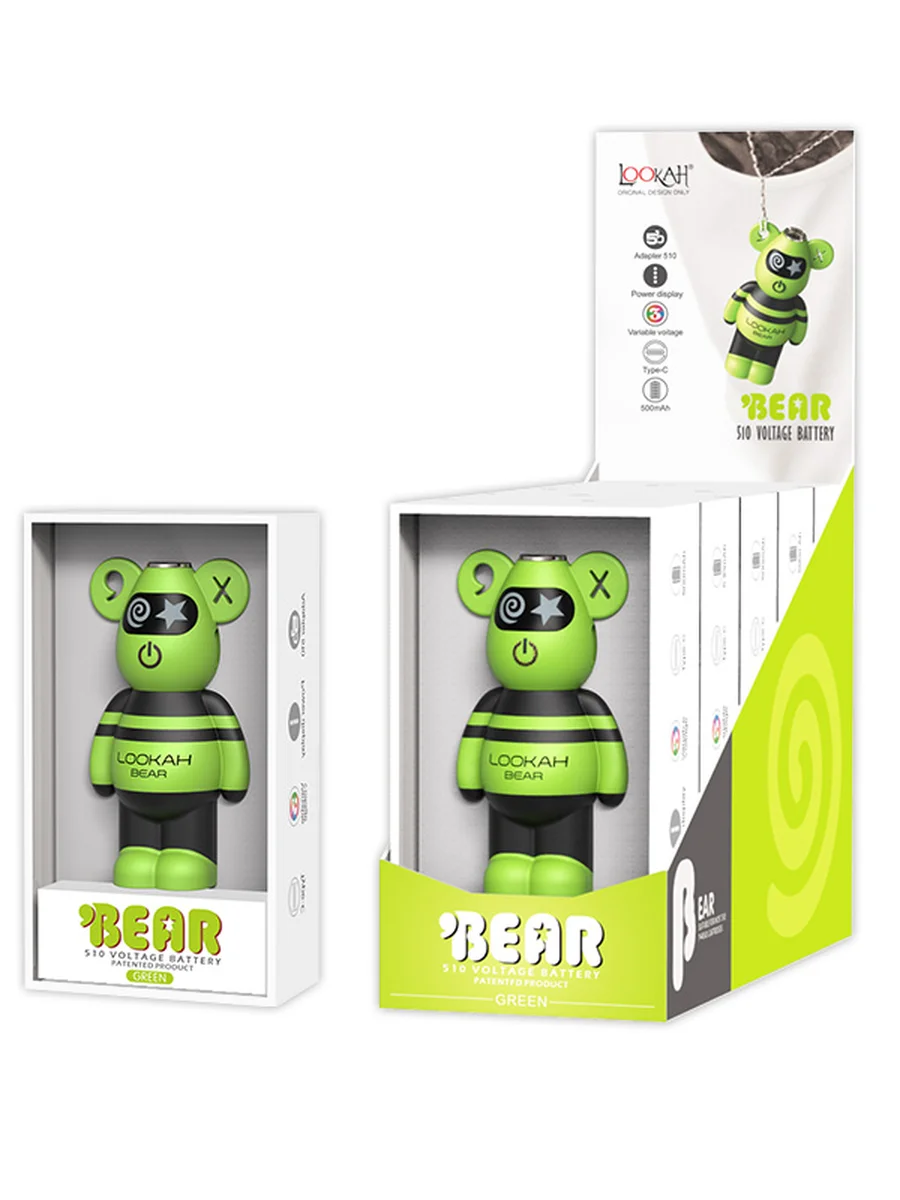 Photograph of product: LOOKAH | Bear | Green | 510 Battery