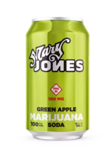 Photograph of product: MARY JONES - GREEN APPLE SODA 100MG HYBRID