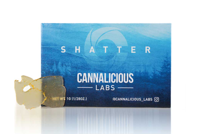 Photograph of product: Cannalicious - Shatter 1g - Red Pop