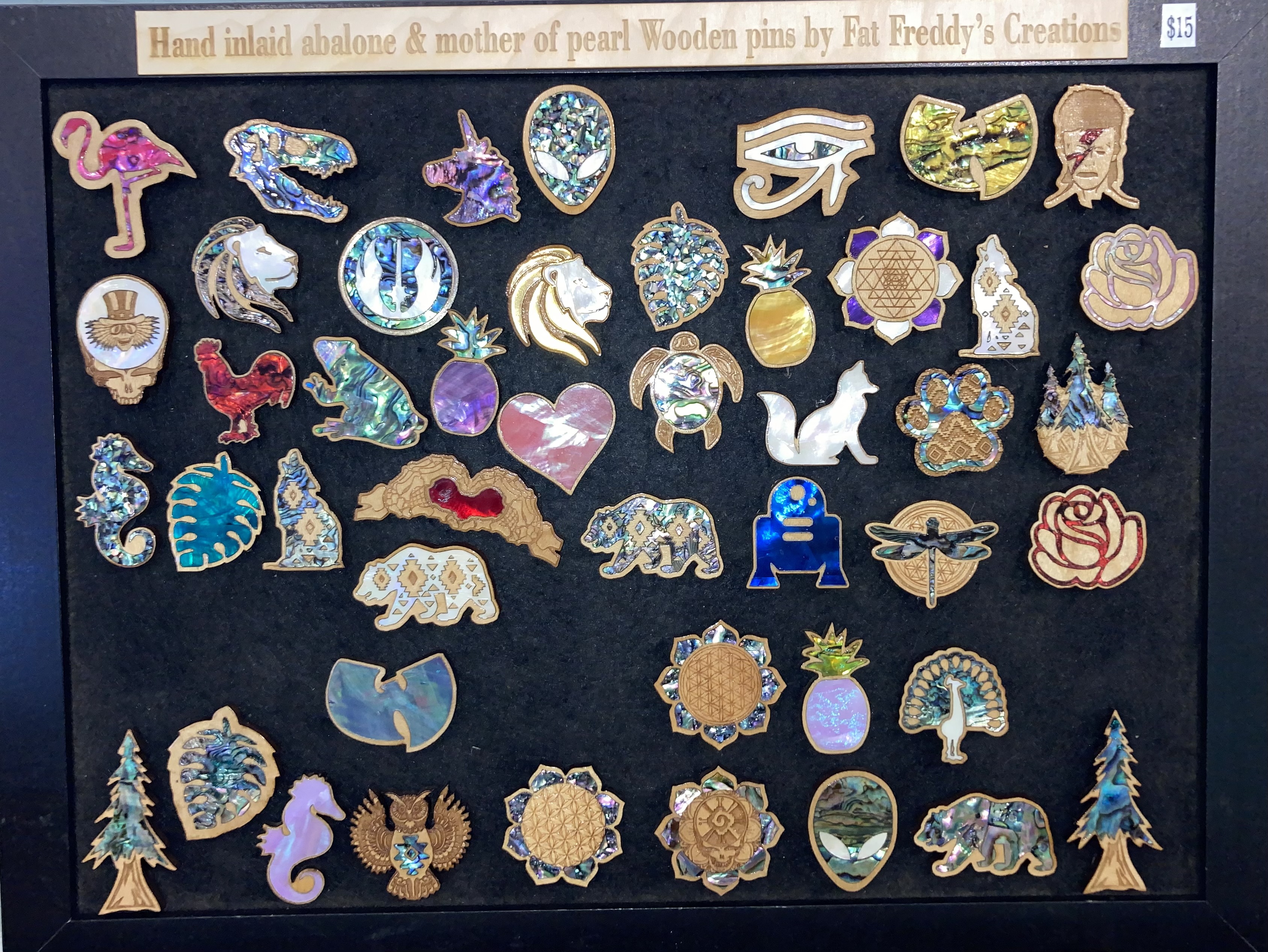 Photograph of product: Fat Freddy's Creations - Wooden Pins