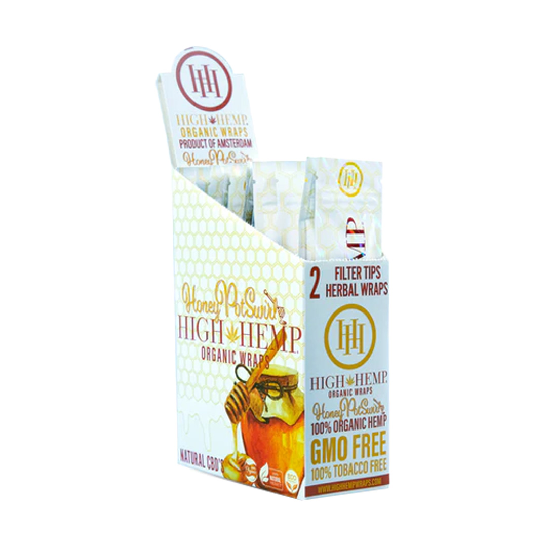Photograph of product: High Hemp | 2pk Hemp Wraps | Honey Pot Swirl