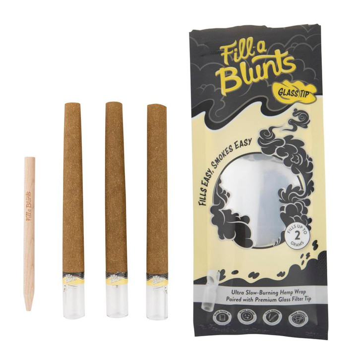 Photograph of product: Daysavers - Fill-a Blunts Fatty Pre Rolled Blunt Tubes with Glass Filter Tips 3pk