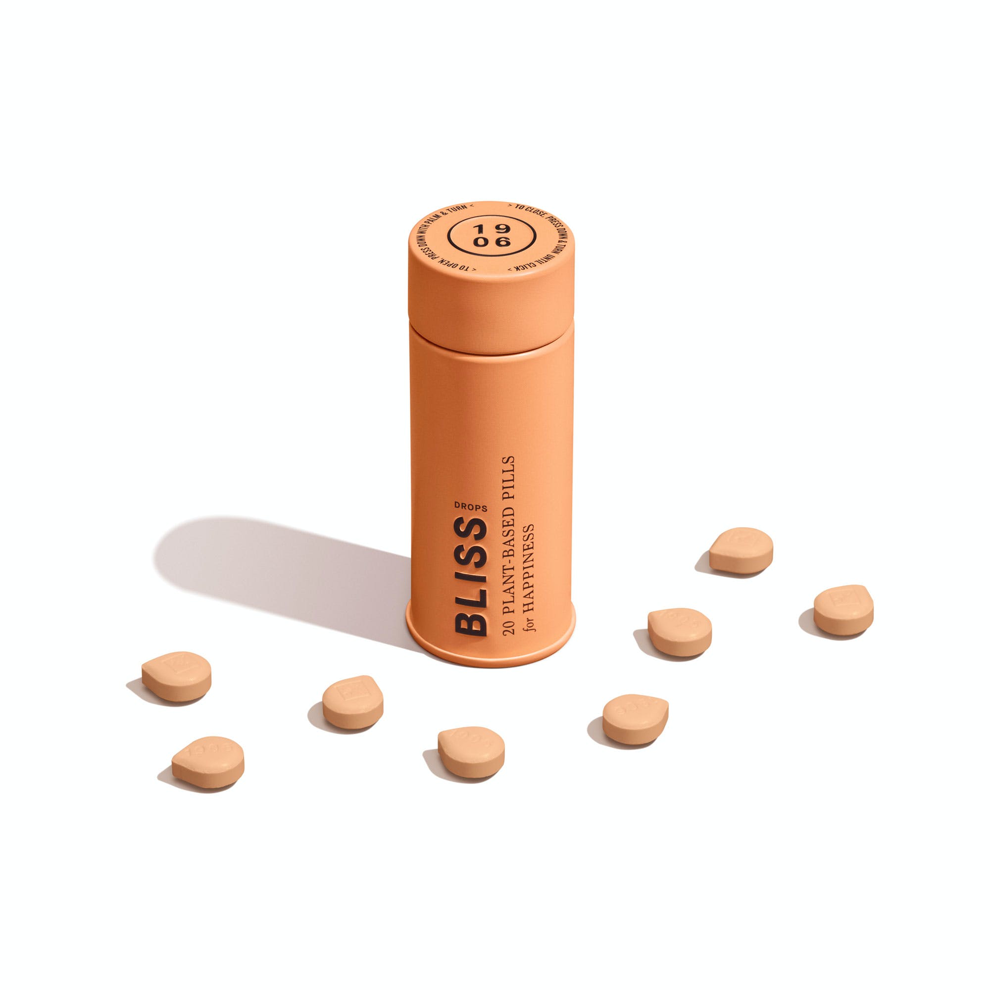 Photograph of product: 1906 Bliss (H) 1:1 TH-oui:CBD Drops 5mg 20pk