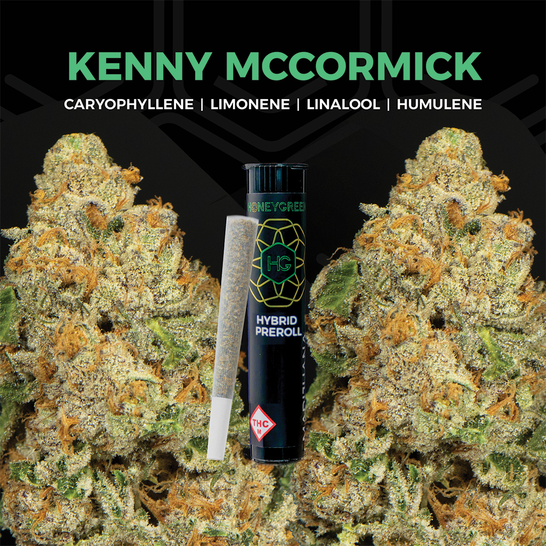 Photograph of product: Honey Green: Pre-Roll | Kenny McCormick | 1g