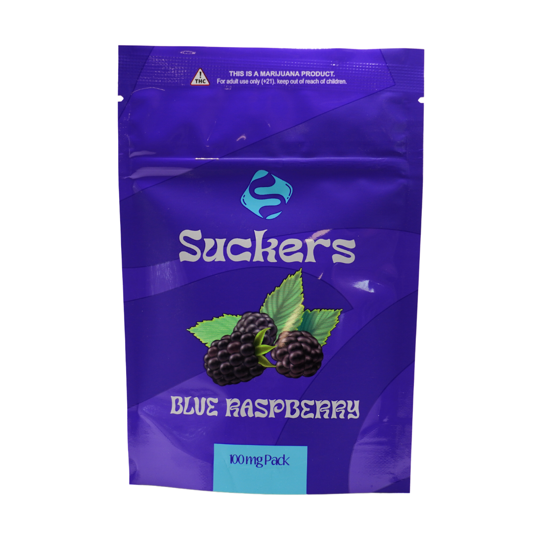 Photograph of product: Suckers | Blue Raspberry | 100mg [#71]
